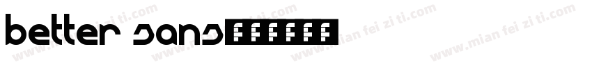 better sans字体转换